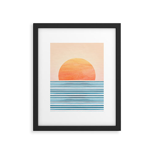 Tropical Sunrise Abstract Landscape Framed Art Print Gallery Image 4