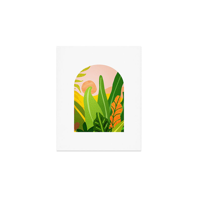 Tropical Sunrise View Art Print Gallery Image 1