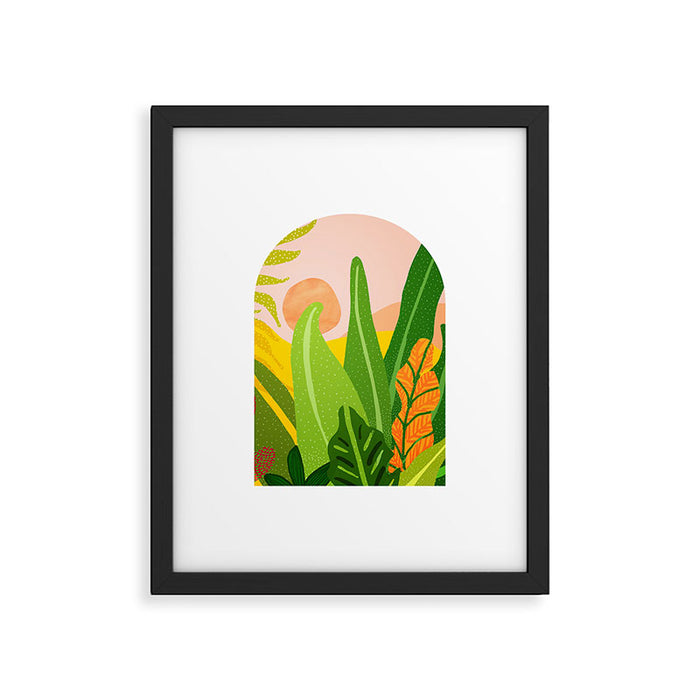 Tropical Sunrise View Framed Art Print Gallery Image 1
