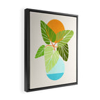 Tropical Symmetry II Abstract Sunset Landscape Framed Canvas Print Gallery Image 2