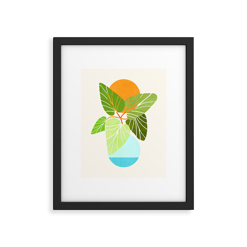 Tropical Symmetry II Abstract Sunset Landscape Framed Art Print Gallery Image 5