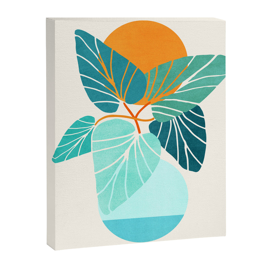 Tropical Symmetry Retro Botanic Canvas Print Gallery Image 6