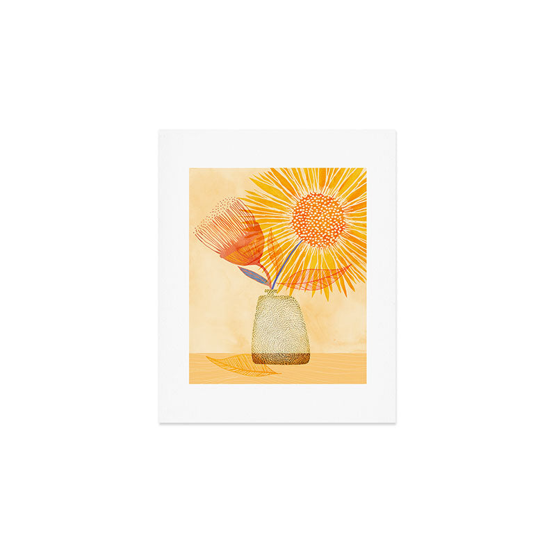 Tuesday Afternoon Sunflowers Still Life Art Print Gallery Image 1