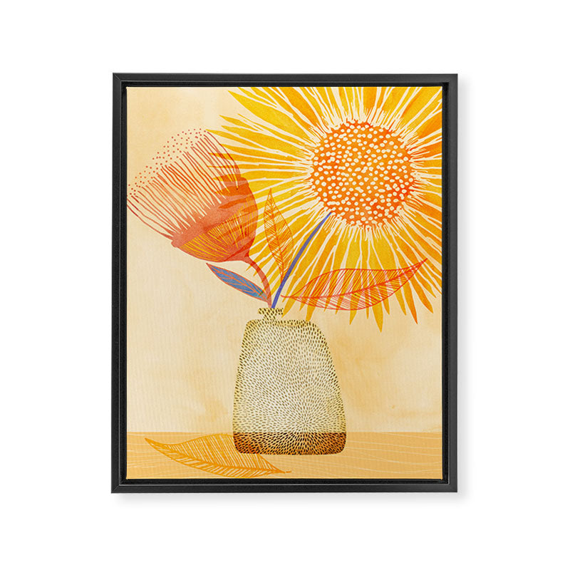 Tuesday Afternoon Sunflowers Still Life Framed Canvas Print Gallery Image 6
