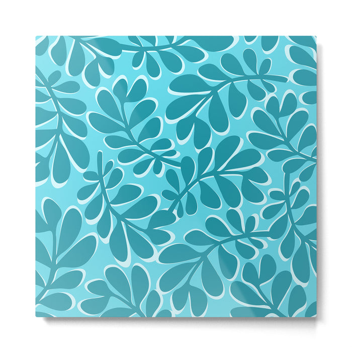 Turquoise Forest Metal Print Gallery Image 1