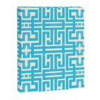 Turquoise Greco Labyrinth - Abstract Geometric Pattern  Canvas Print Gallery Image 8