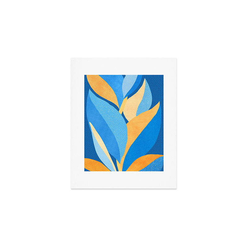 Vibrant Night Garden Art Print Gallery Image 1