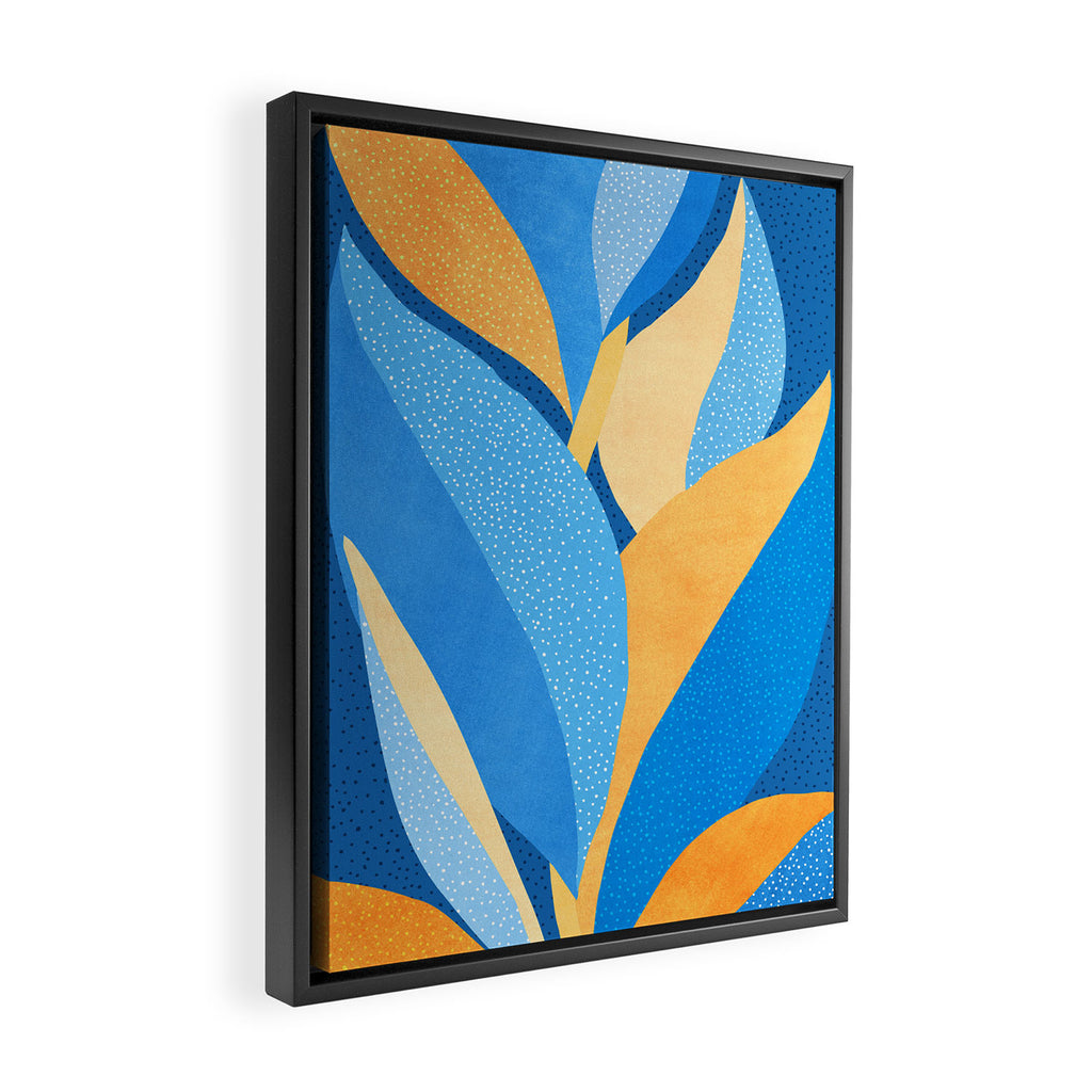 Vibrant Night Garden Framed Canvas Print Gallery Image 2