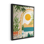 Villa View Tropical Landscape / Villa Series Framed Canvas Print Gallery Image 2