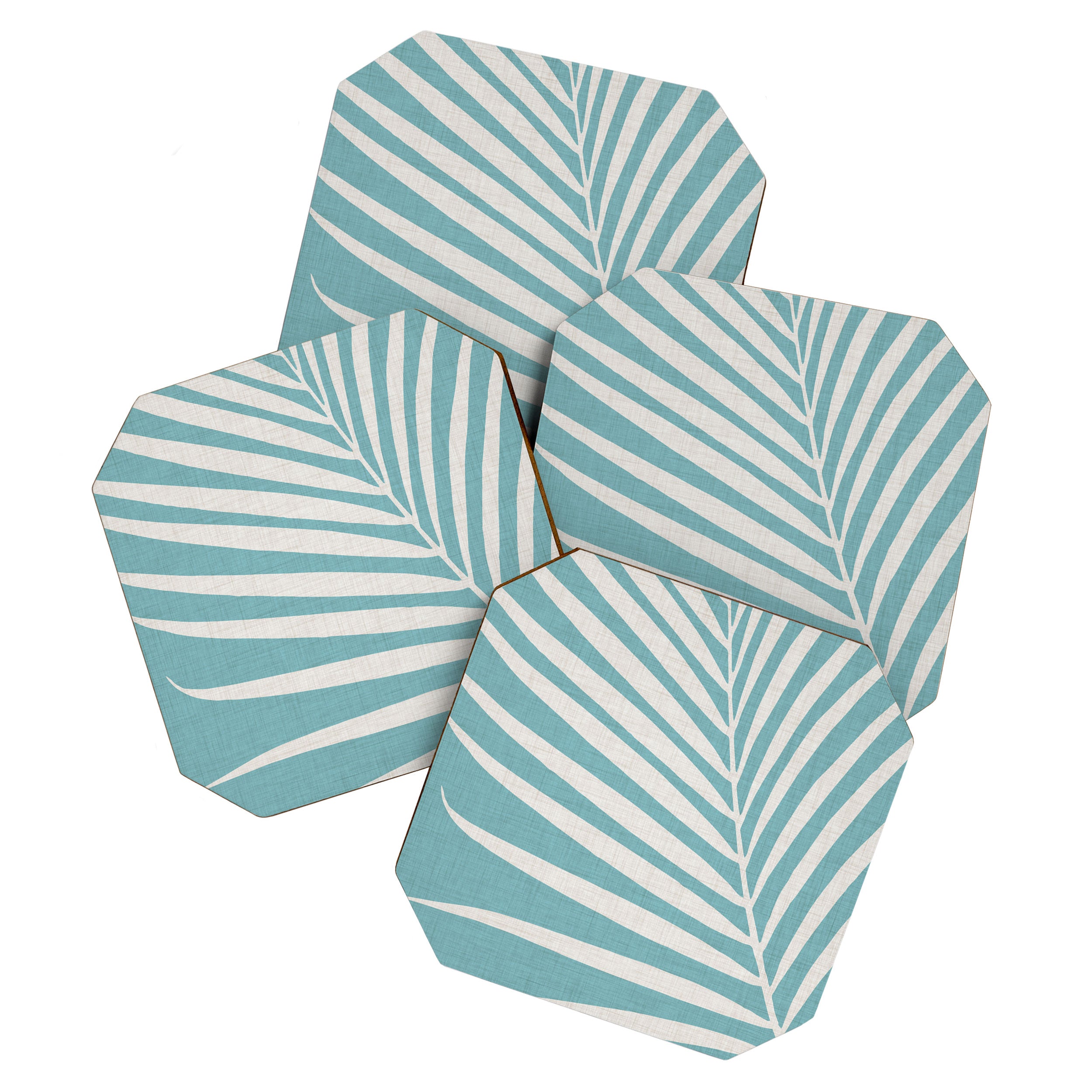 Vintage Palm Frond Silhouette Coaster Gallery Image 1