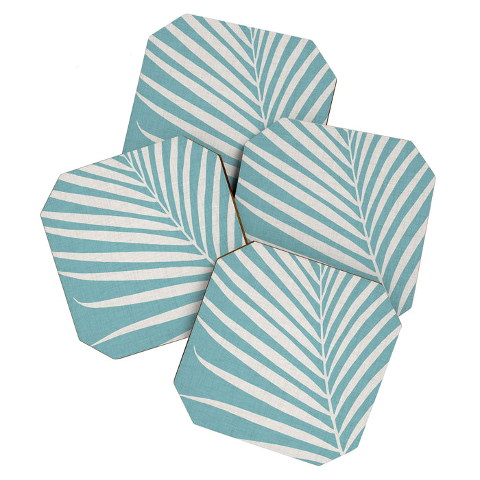Vintage Palm Frond Silhouette Coaster Gallery Image 1