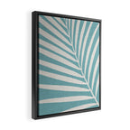 Vintage Palm Frond Silhouette Framed Canvas Print Gallery Image 2