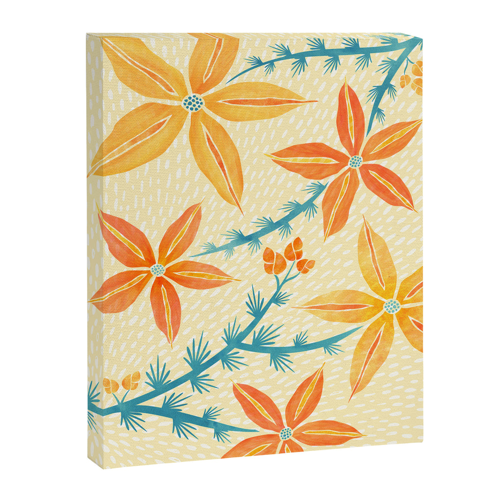 Vintage Tropical Flower Print Canvas Print Gallery Image 6
