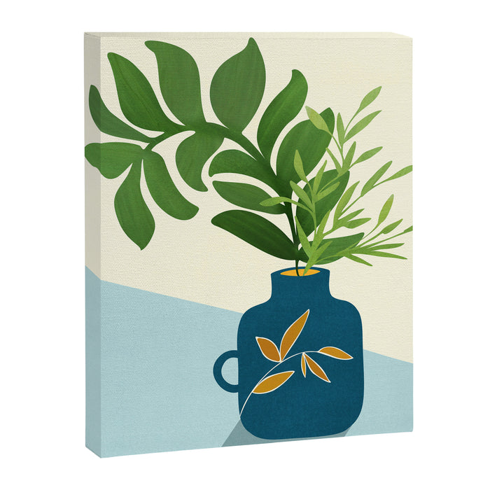 Vintage Window Garden / Botanical Illustration Canvas Print Gallery Image 1