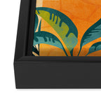 Wandering The Tropical Garden - Colorful Landscape Framed Canvas Print Gallery Image 3