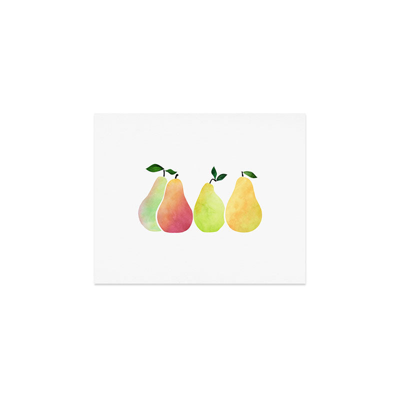 Watercolor Pears / Fruit Illustration Art Print Gallery Image 1