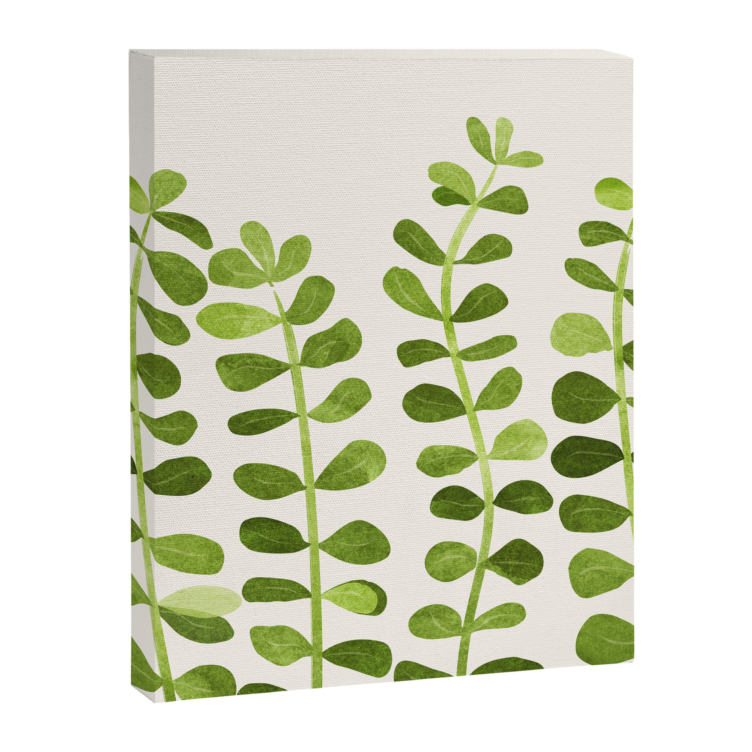 Watercolor Vines - Cute Botanical Painting Canvas Print Gallery Image 8