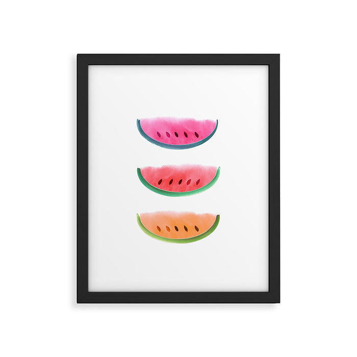 Watermelon Watercolor Framed Art Print Gallery Image 1