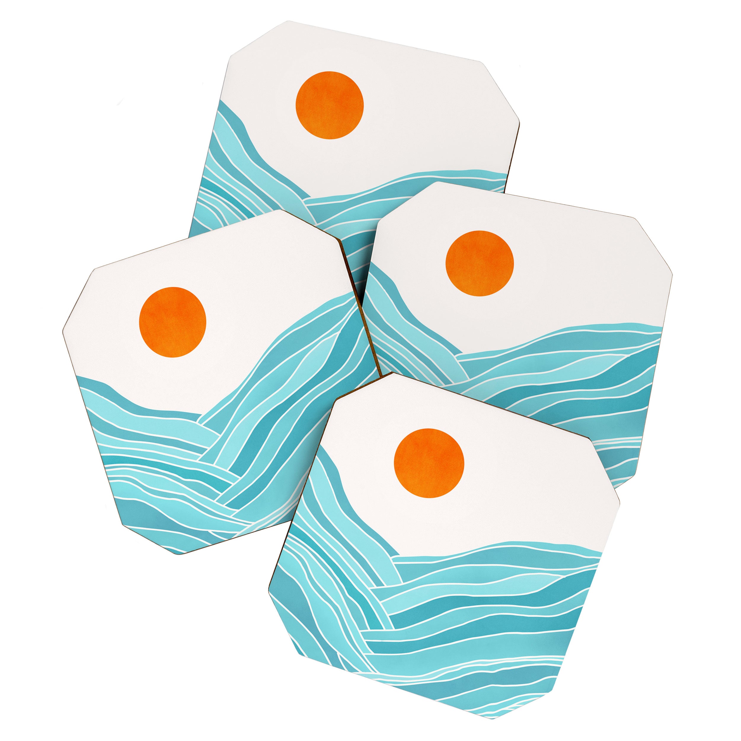 Waves Like Mountains Landscape Coaster Gallery Image 1
