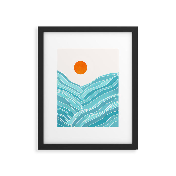 Waves Like Mountains Landscape Framed Art Print Gallery Image 1