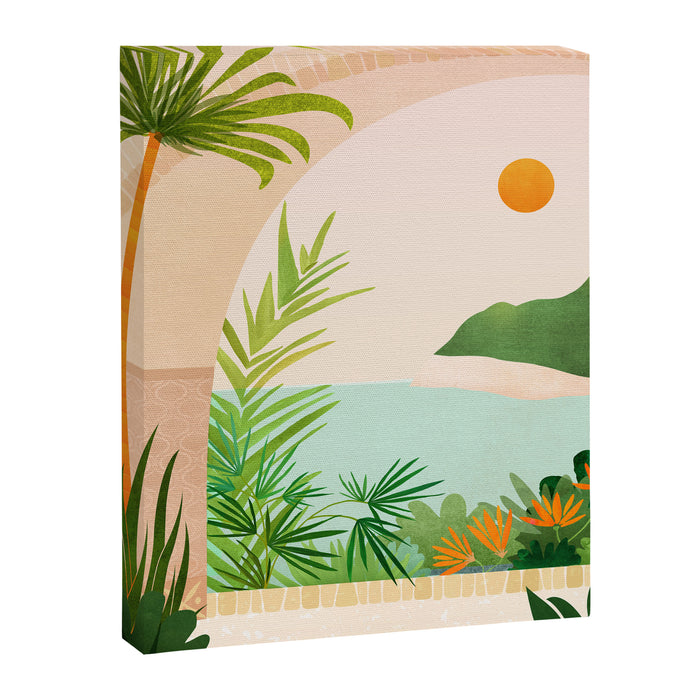 Welcome Home - Tropical Landscape Canvas Print Gallery Image 1