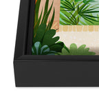 Welcome Home - Tropical Landscape Framed Canvas Print Gallery Image 3
