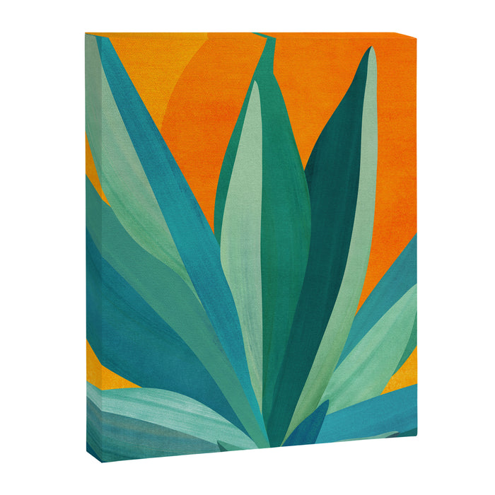 West Coast Sunset With Agave Canvas Print Gallery Image 1
