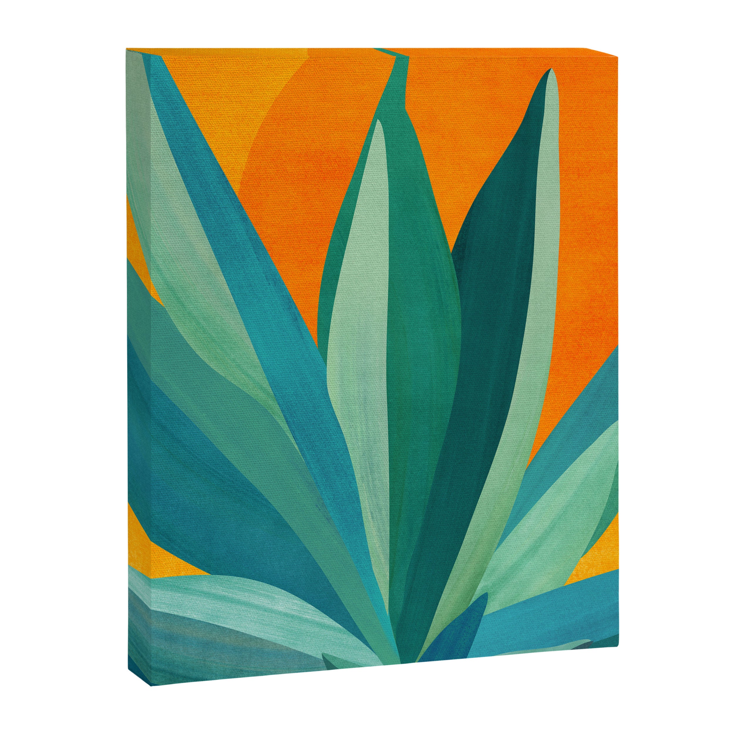 West Coast Sunset With Agave Canvas Print Gallery Image 8