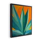 West Coast Sunset With Agave Framed Canvas Print Gallery Image 2