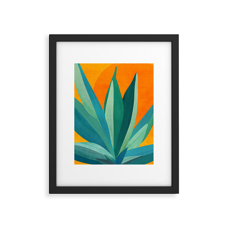 West Coast Sunset With Agave Framed Art Print Gallery Image 6