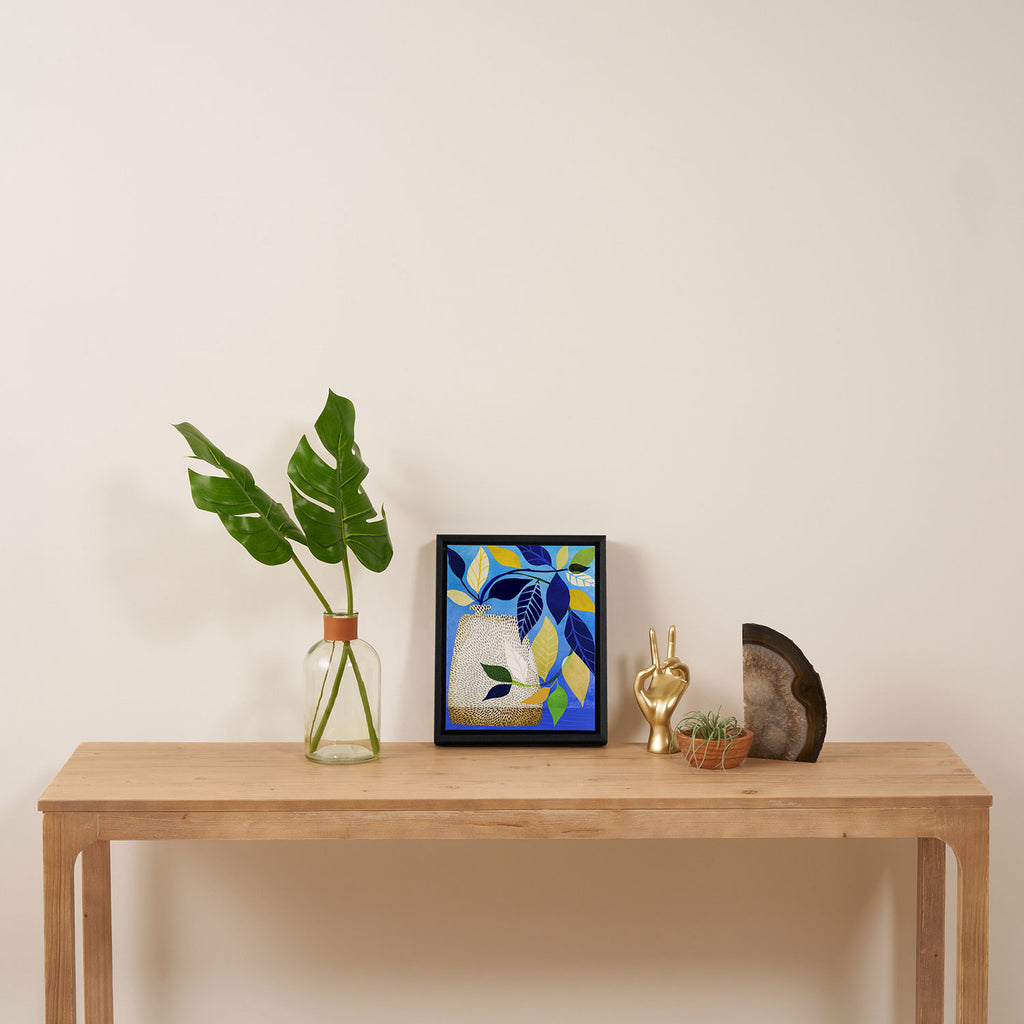Whimsical Ivy Houseplant Framed Canvas Print Gallery Image 4