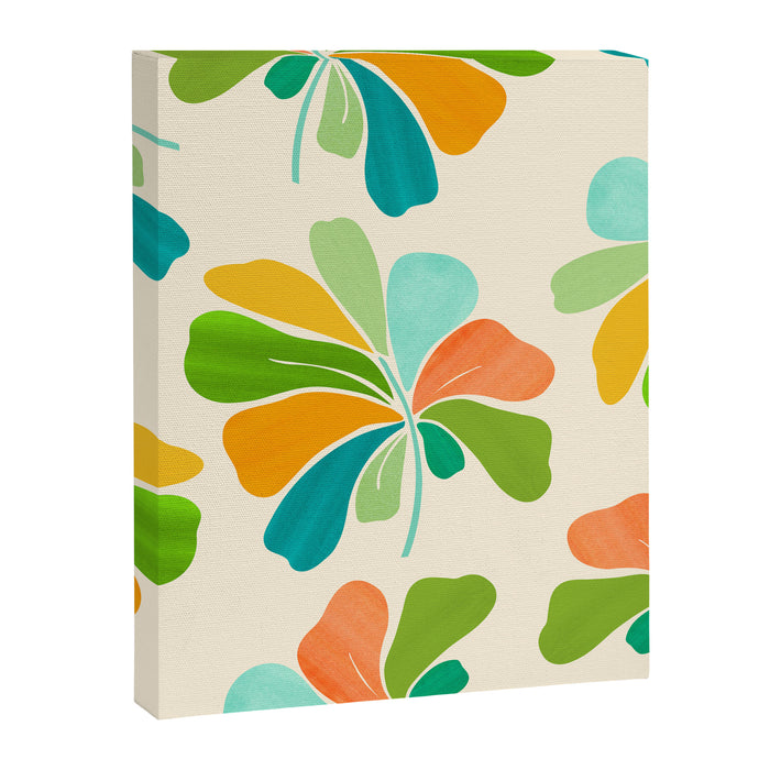 Whimsical Tropical Leaf Canvas Print Gallery Image 1
