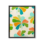 Whimsical Tropical Leaf Framed Canvas Print Gallery Image 8