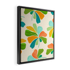 Whimsical Tropical Leaf Framed Canvas Print Gallery Image 2