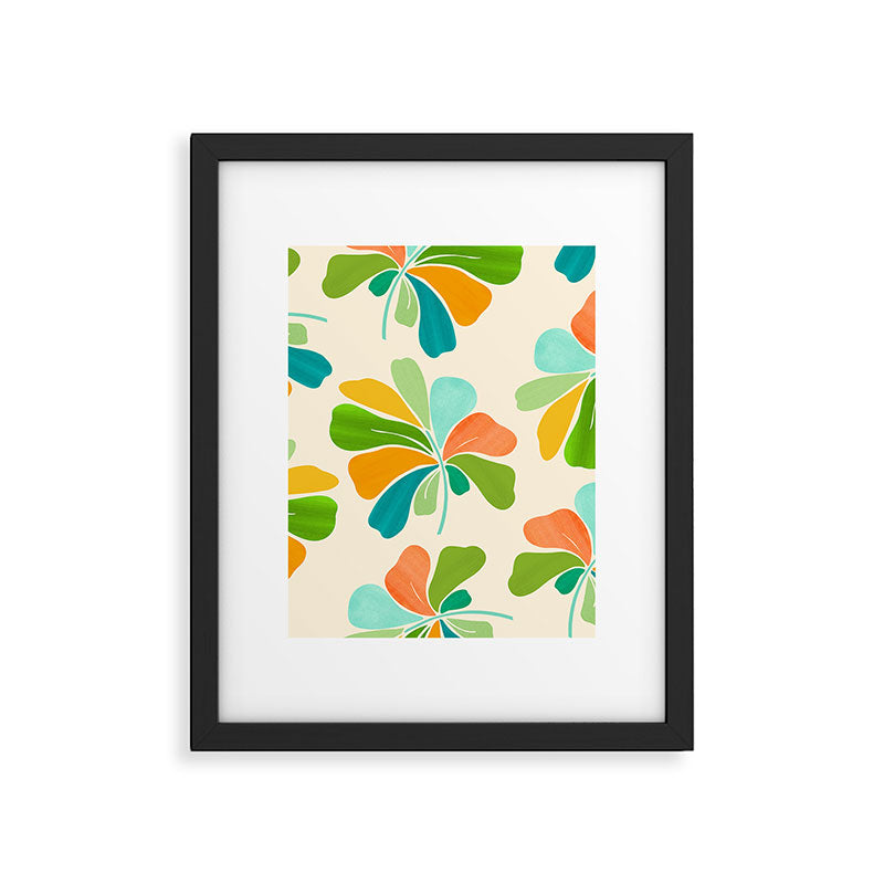 Whimsical Tropical Leaf Framed Art Print Gallery Image 6