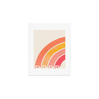 Whimsical Vintage Rainbow Waves Art Print Gallery Image 1