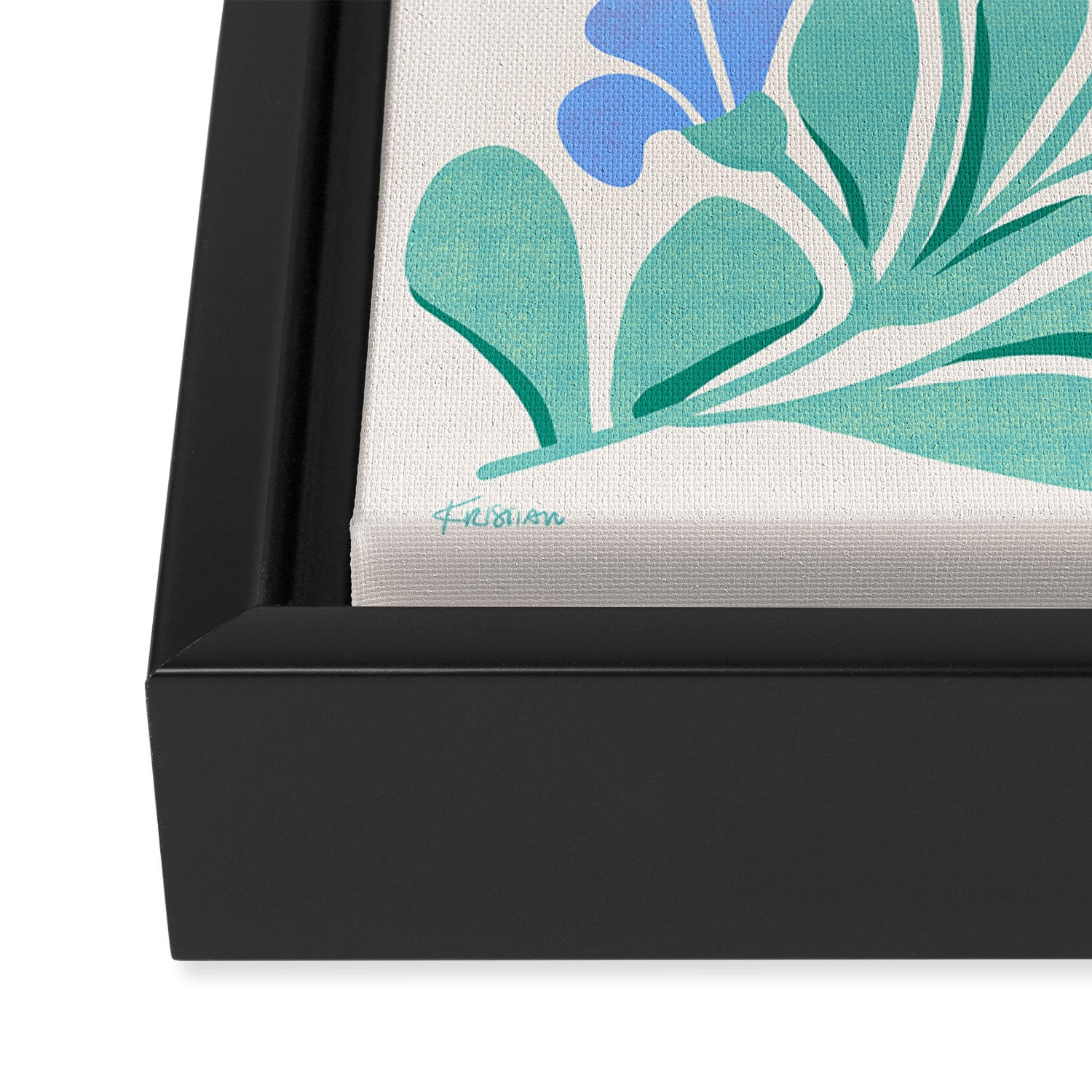 Whimsical Wildflowers Framed Canvas Print Gallery Image 3