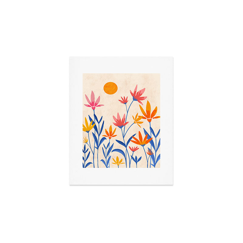 Wild Cosmos Floral Art Print Gallery Image 1