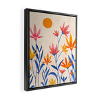 Wild Cosmos Floral Framed Canvas Print Gallery Image 2