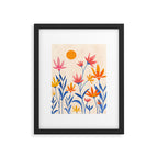 Wild Cosmos Floral Framed Art Print Gallery Image 5