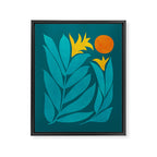 Wild Garden / Whimsical Botanical Series Framed Canvas Print Gallery Image 8