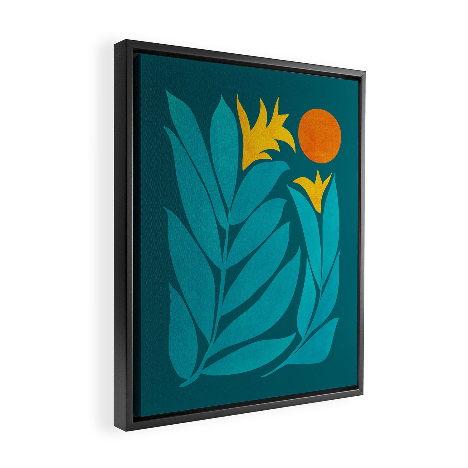 Wild Garden / Whimsical Botanical Series Framed Canvas Print Gallery Image 2