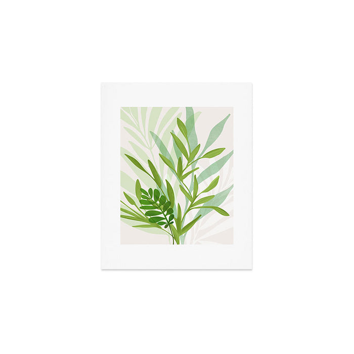Wild Greenery / Abstract Botanical Series Art Print Gallery Image 1