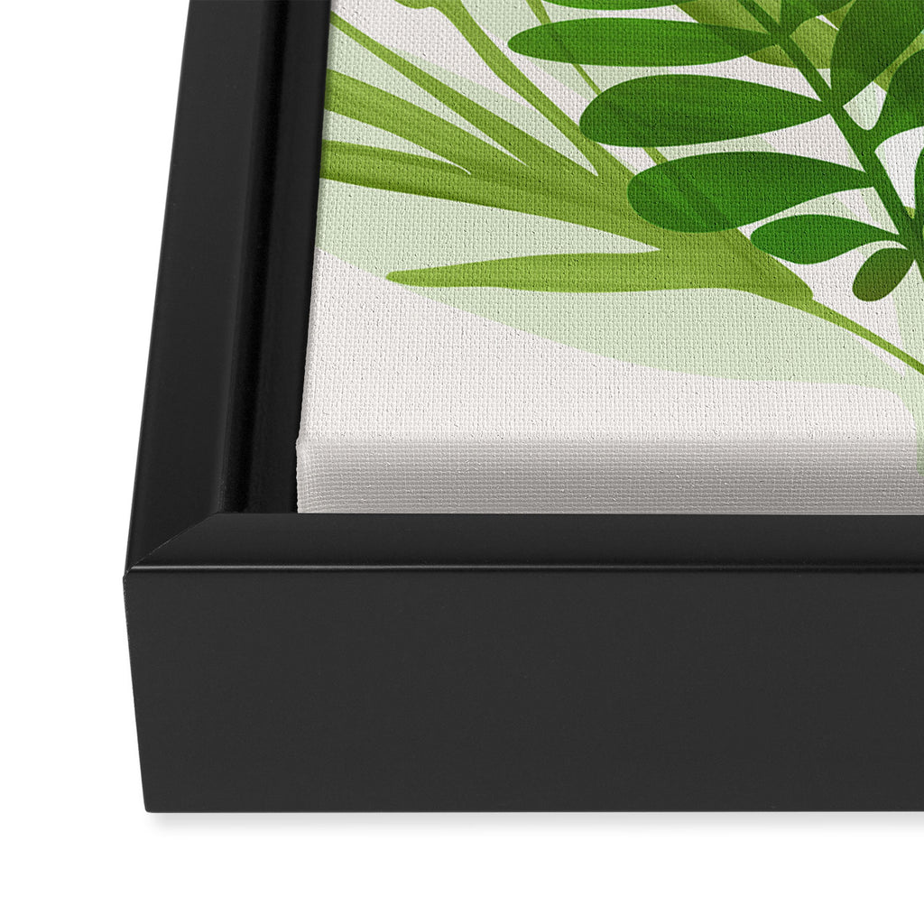 Wild Greenery / Abstract Botanical Series Framed Canvas Print Gallery Image 3