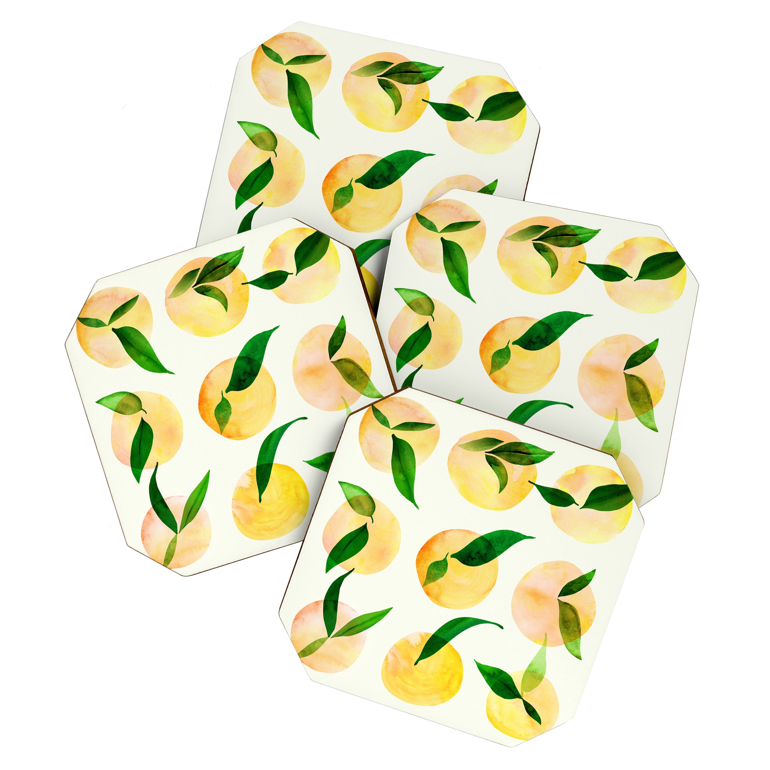 Wild Lemons Watercolor Coaster Gallery Image 1