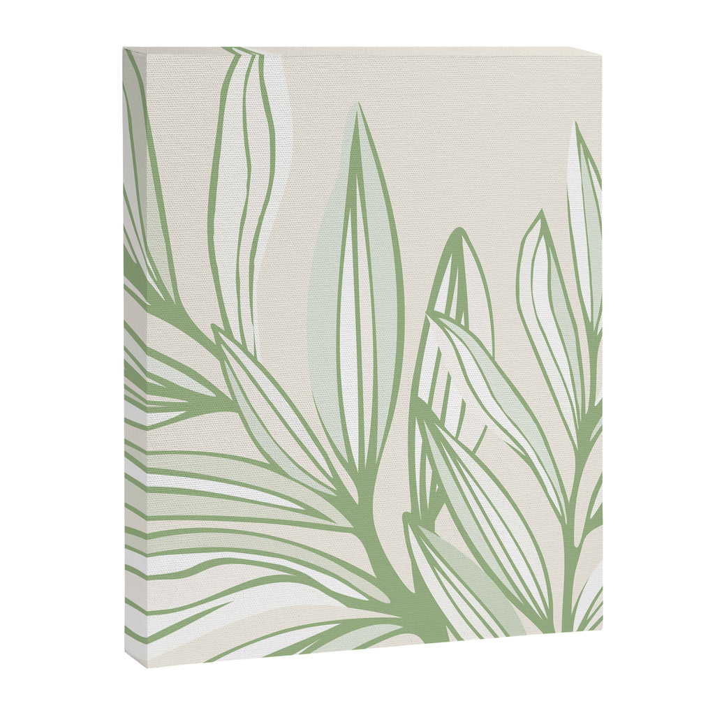 Wild Spring Meadow - Botanic Line Art Canvas Print Gallery Image 8
