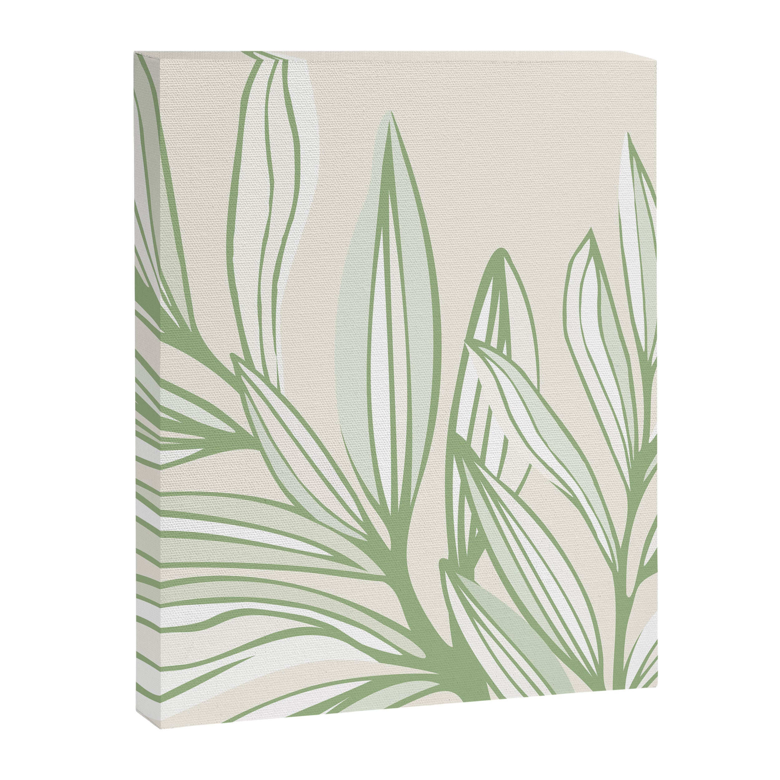 Wild Spring Meadow - Botanic Line Art Canvas Print Gallery Image 8
