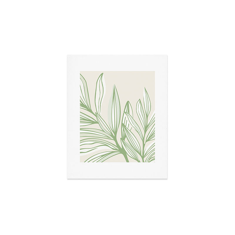 Wild Spring Meadow - Botanic Line Art Art Print Gallery Image 1