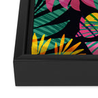Wild Tropics Colorful Abstract Pattern Framed Canvas Print Gallery Image 3