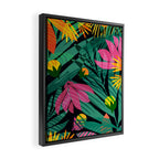 Wild Tropics Colorful Abstract Pattern Framed Canvas Print Gallery Image 2